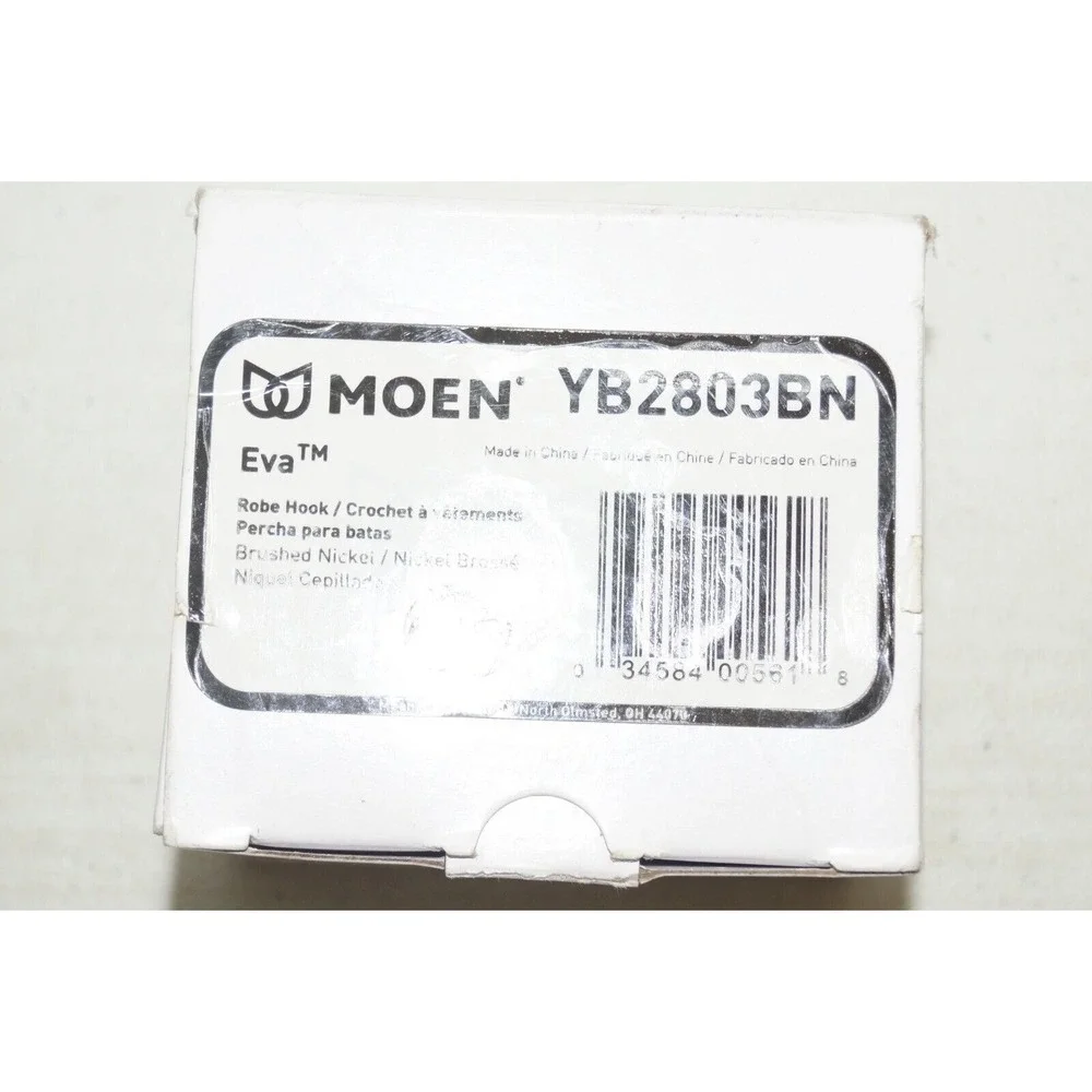 New Other Eva Single Robe Hook in Brushed Nickel by MOEN YB2803BN